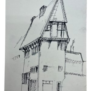 A German Town (Sketch #3) (Osnabrück, Germany)